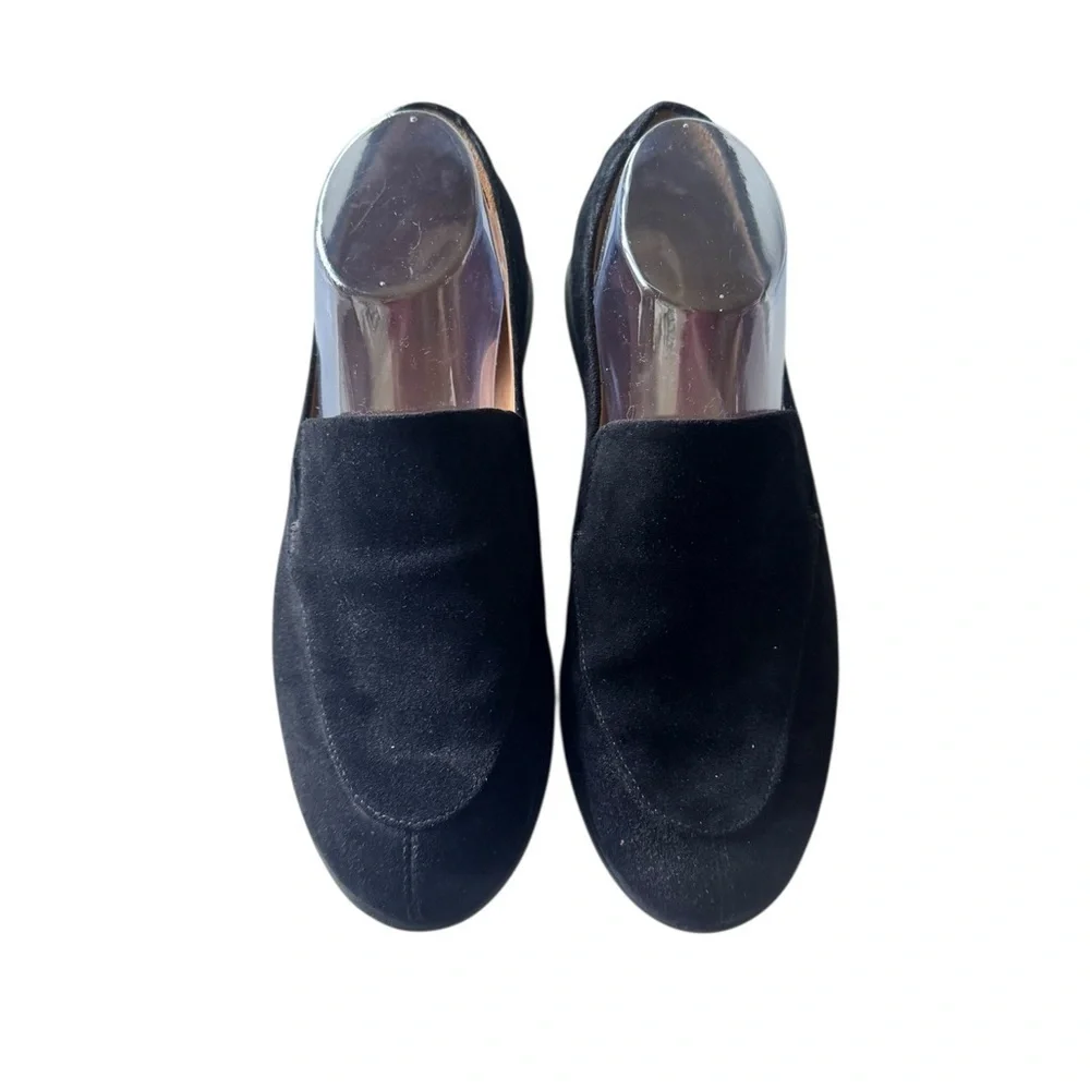 Samuel Hubbard Black Suede Slip-On Loafers Size 8/EU 39 Premium Comfort Casual